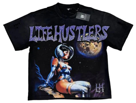 Camiseta Life Hustler Sexy Astronaut