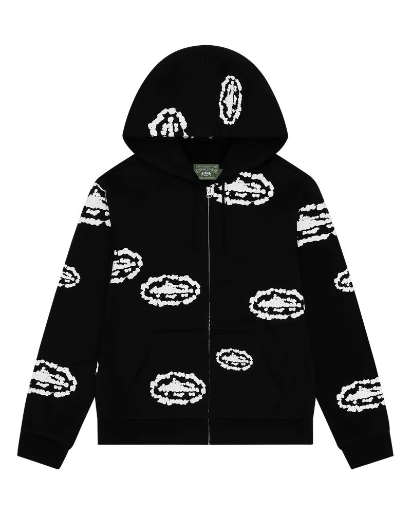 Campera Denim Tears X Corteiz Island Wreath Black