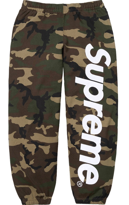 Pantalon Supreme Satin Appliqué Woodland Camo