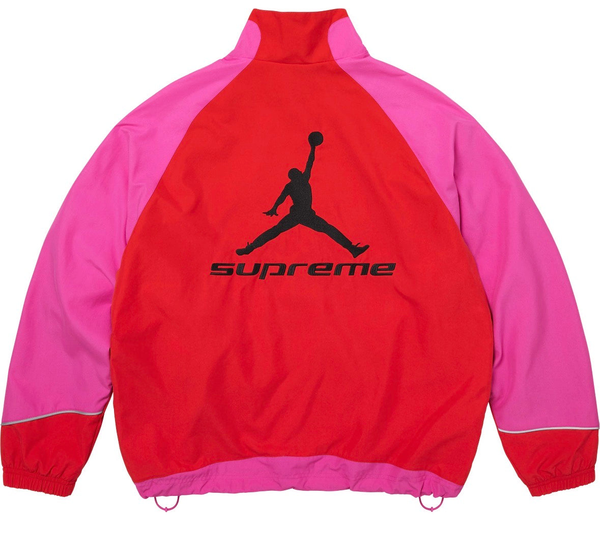 Campera Supreme x Jordan Track Jacket White Pink
