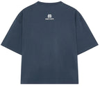 Camiseta Eme Studios Badge Navy Oversized