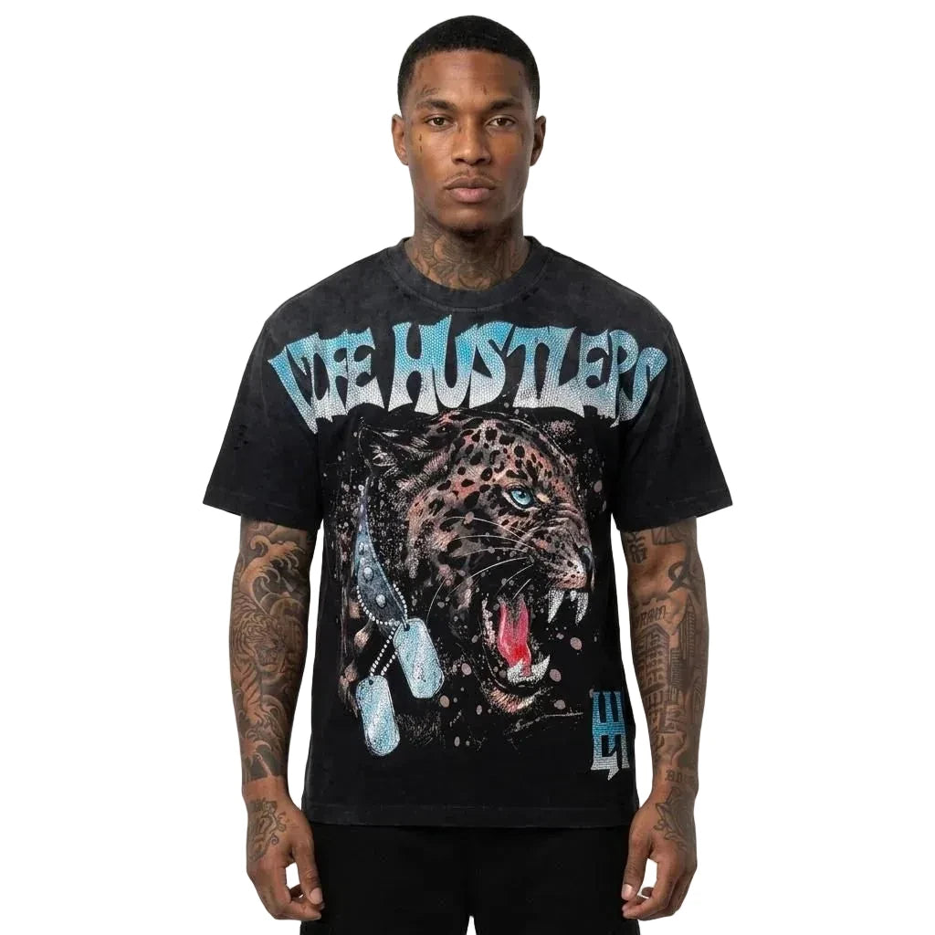 Camiseta Life Hustler Leopard Black