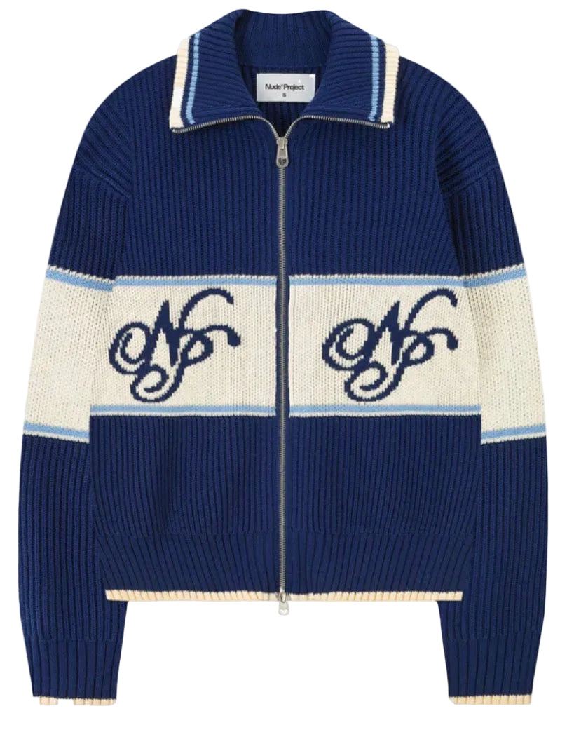 Campera Nude Project Voyage Knit Blue