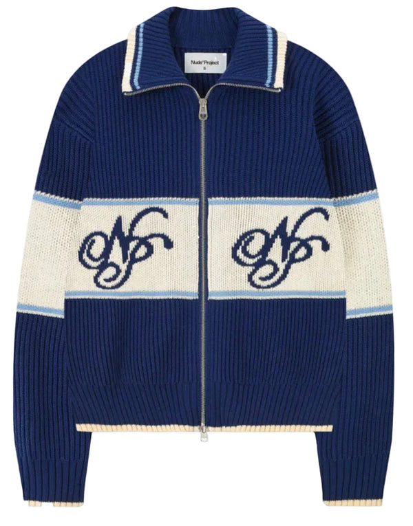 Campera Nude Project Voyage Knit Blue