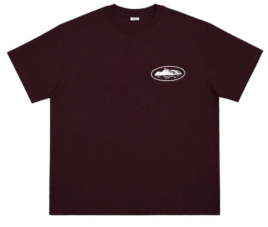 Camiseta Corteiz Island Puff Print Burgundy