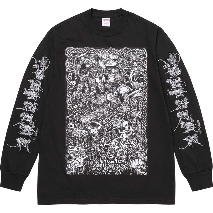 Camiseta Supreme Wombat Manga Larga Black