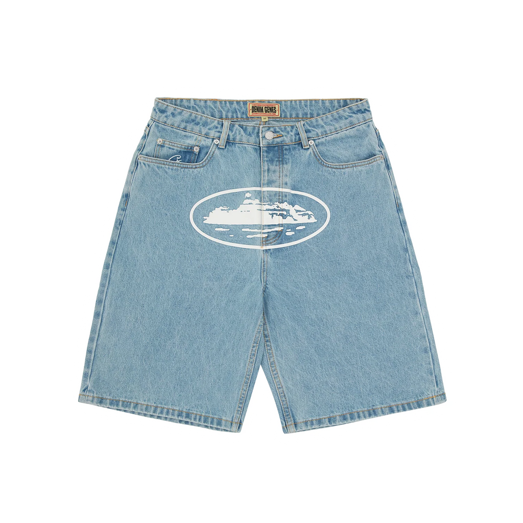 Short Corteiz Island Denim Stonewash
