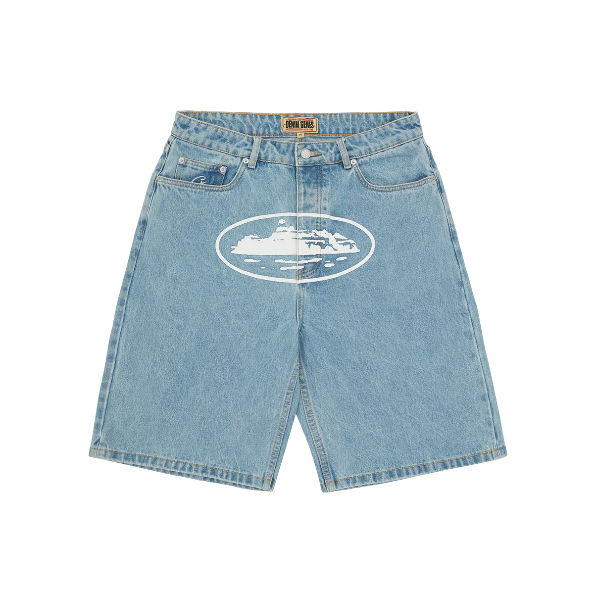 Short Corteiz Island Denim Stonewash