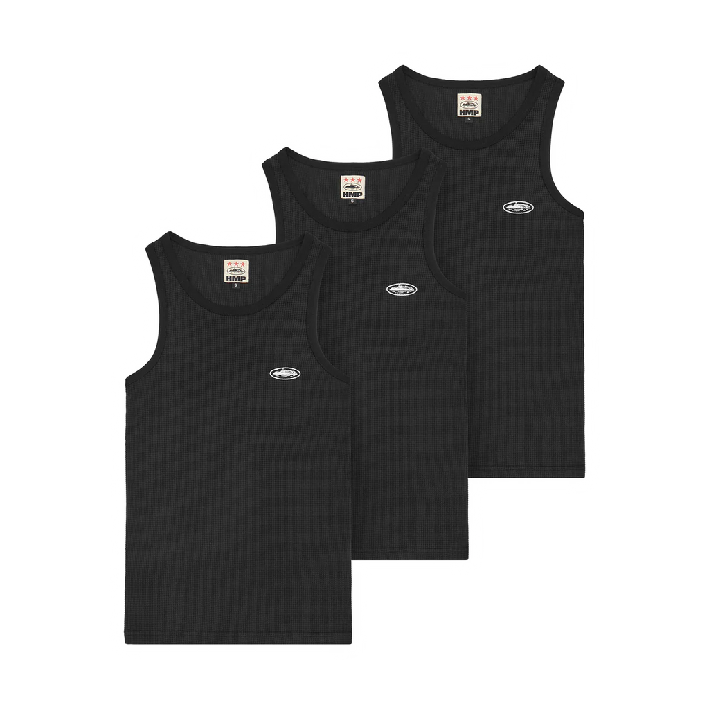 Musculosa Corteiz Hmp Essentials Black