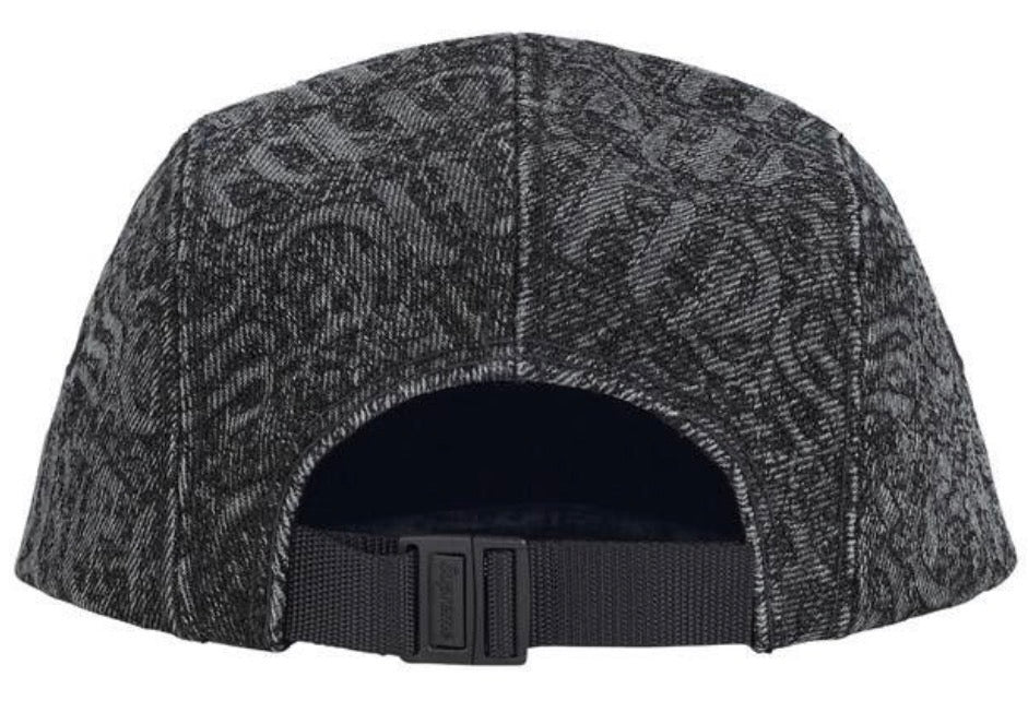 Gorro Supreme Stitched Old English Denim Camp Black