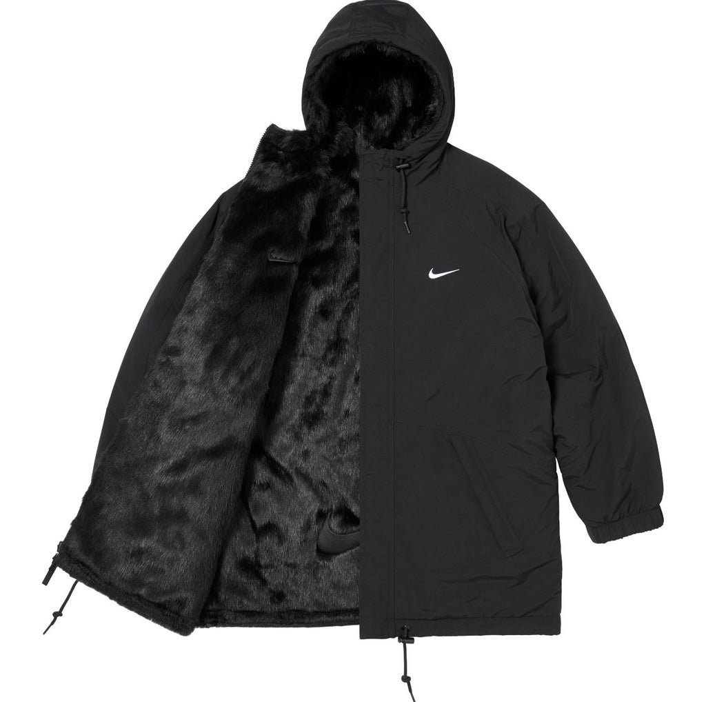 Campera Supreme x Nike Faux Fur Reversible Parka Black