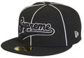 Gorro Supreme x New Era Piping Script Logo Black