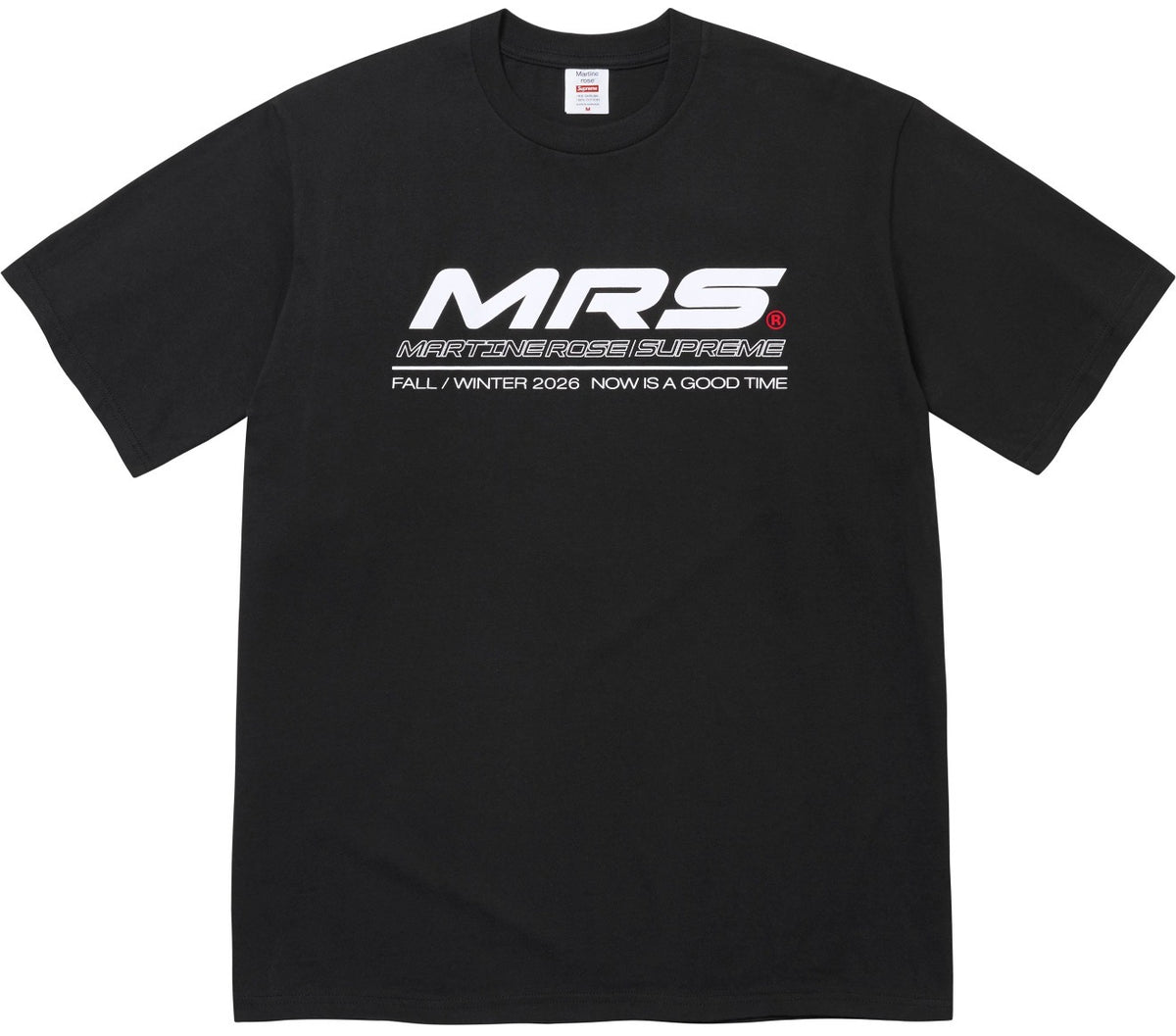 Camiseta Supreme X Martine Rose Now Black