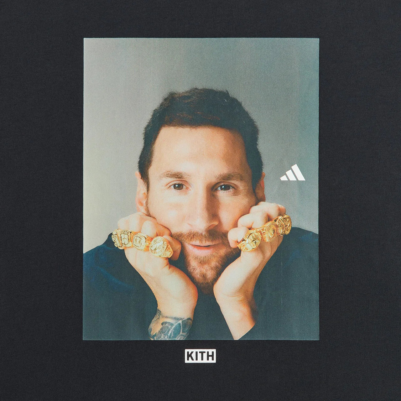 Camiseta Kith & Messi x Adidas Black