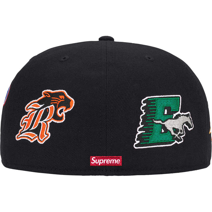 Gorro Supreme x New Era Mascots S Logo 59Fifty Fitted Black