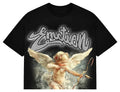 Camiseta Mixed Emotions Black “Rhinestone” Cropped