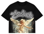 Camiseta Mixed Emotions Black “Rhinestone” Cropped