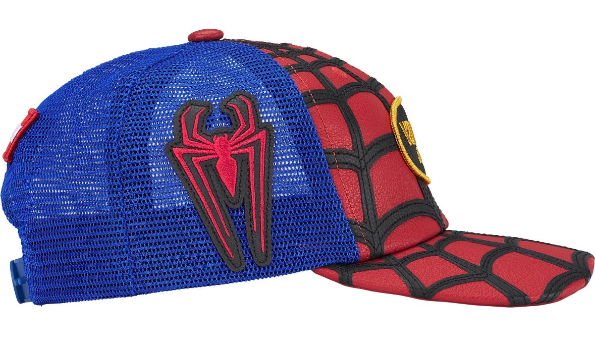 Gorro Supreme x Vanson Leathers x Spider Man Mesh Back 6-Panel Red