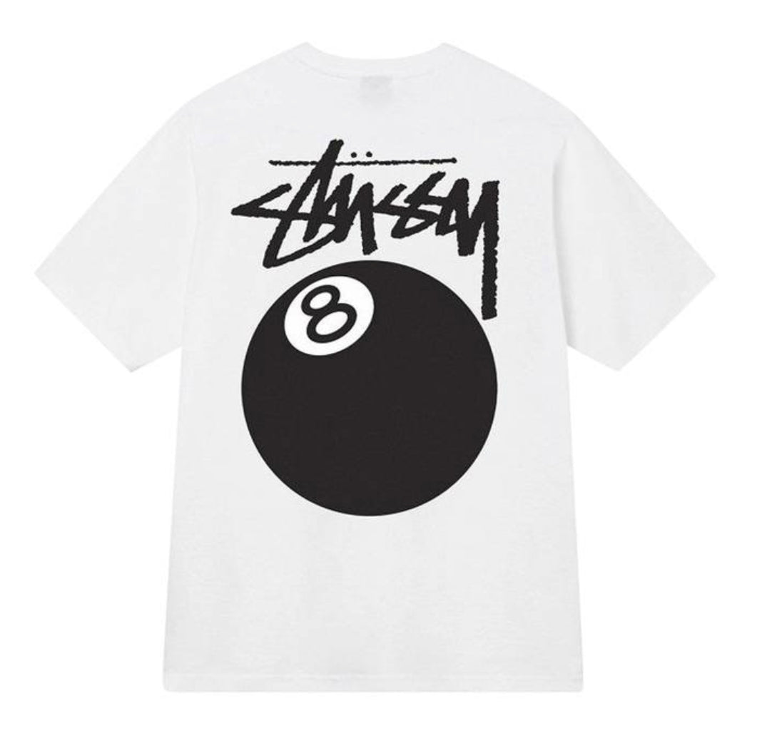 Camiseta Stussy 8 ball White