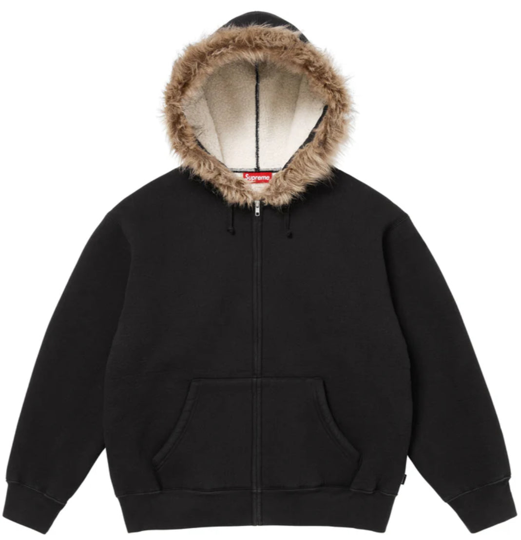 Campera Supreme Faux Fur Black