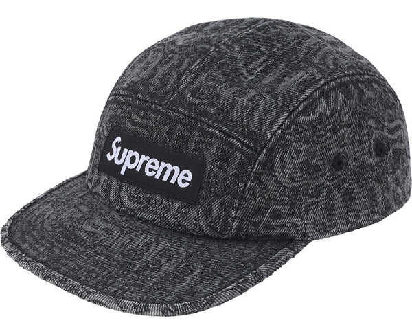 Gorro Supreme Stitched Old English Denim Camp Black