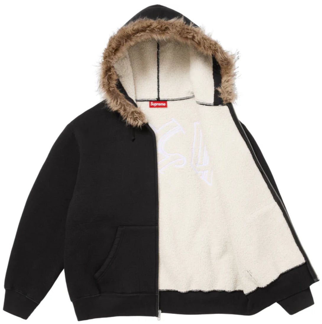 Campera Supreme Faux Fur Black
