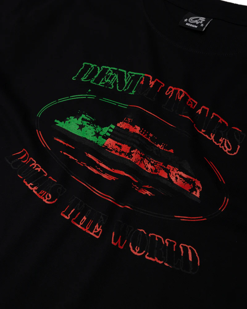 Camiseta Denim Tears X Corteiz Og Alcatraz Black