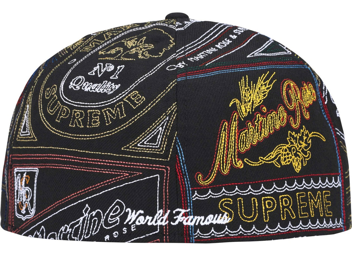 Gorro Supreme X Martine Rose X New Era Patchwork Labels Box Logo