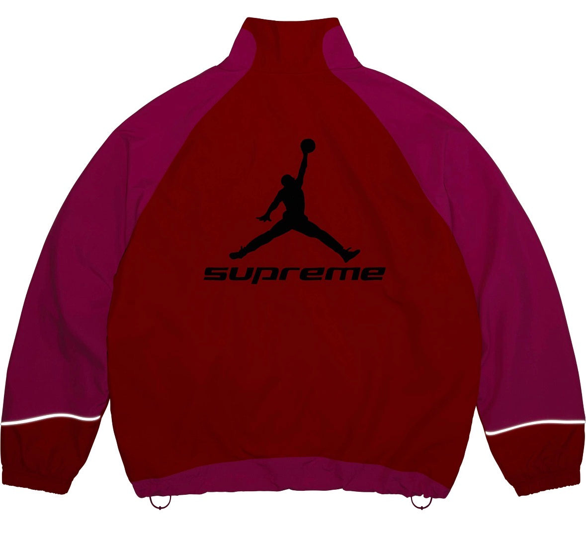 Campera Supreme x Jordan Track Jacket White Pink
