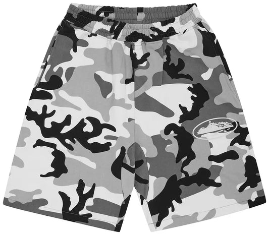 Short Corteiz Island Puff Print Snow Camo