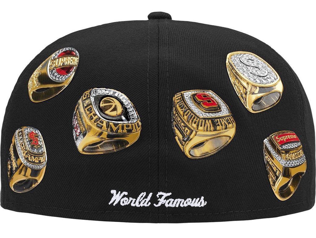 Gorro Supreme Rings Box Logo New Era Black