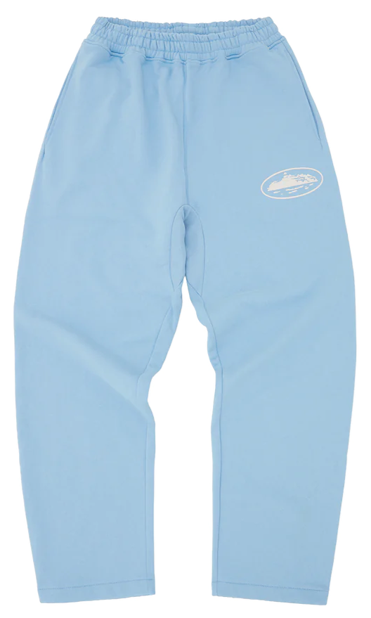 Pantalon Corteiz Island Puff Print Baby Blue