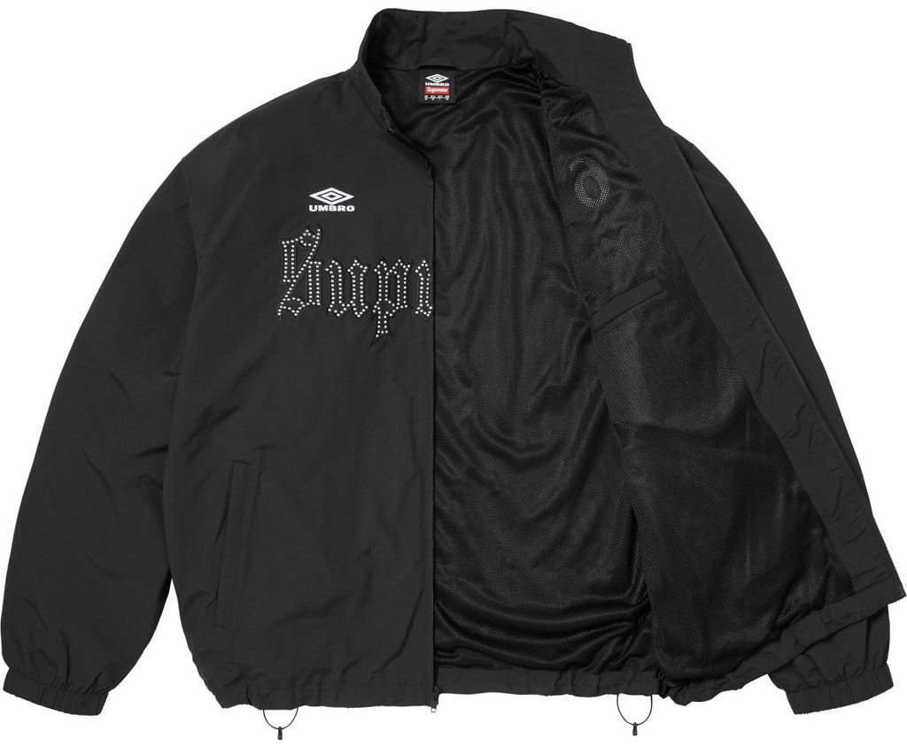 Campera Supreme x Umbro Rhinestone Track Black