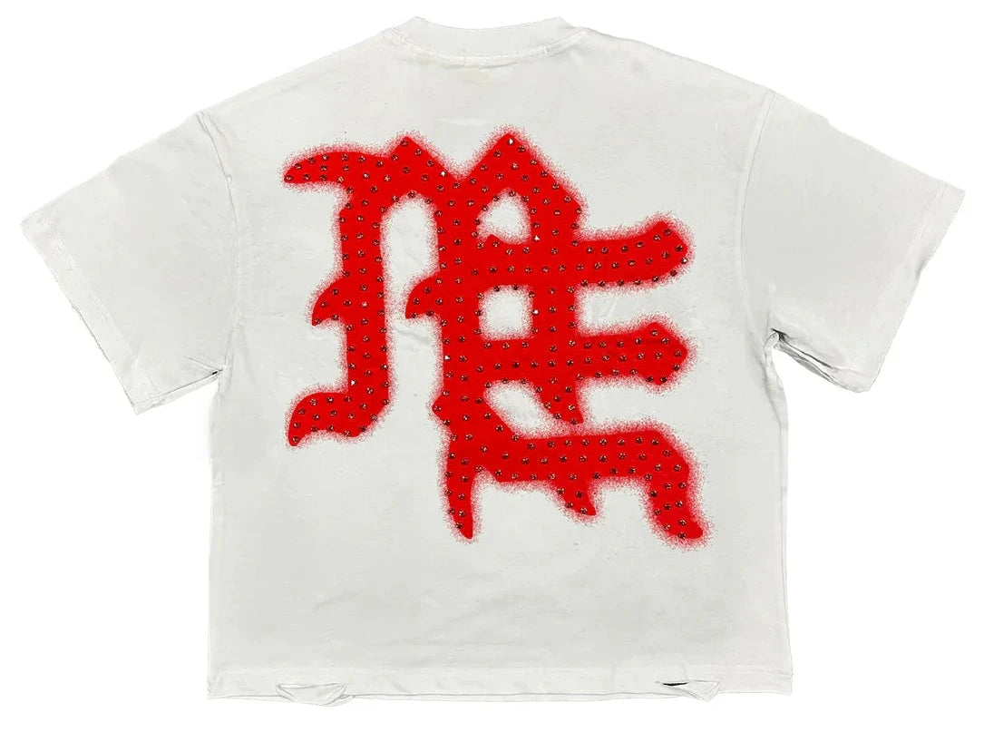 Camiseta Mixed Emotions Red End Rhinestone