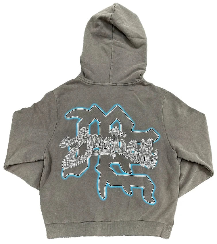 Campera Mixed Emotions Grey Rhinestone