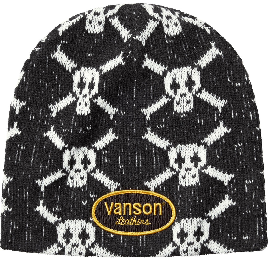 Gorro De Lana Supreme X Vanson Leathers Skull Black