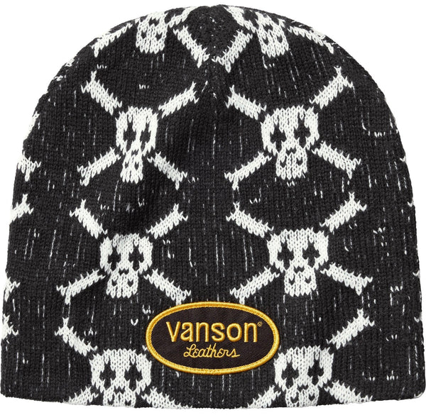 Gorro De Lana Supreme X Vanson Leathers Skull Black