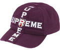 Gorro Supreme Cross 6-Panel Plum
