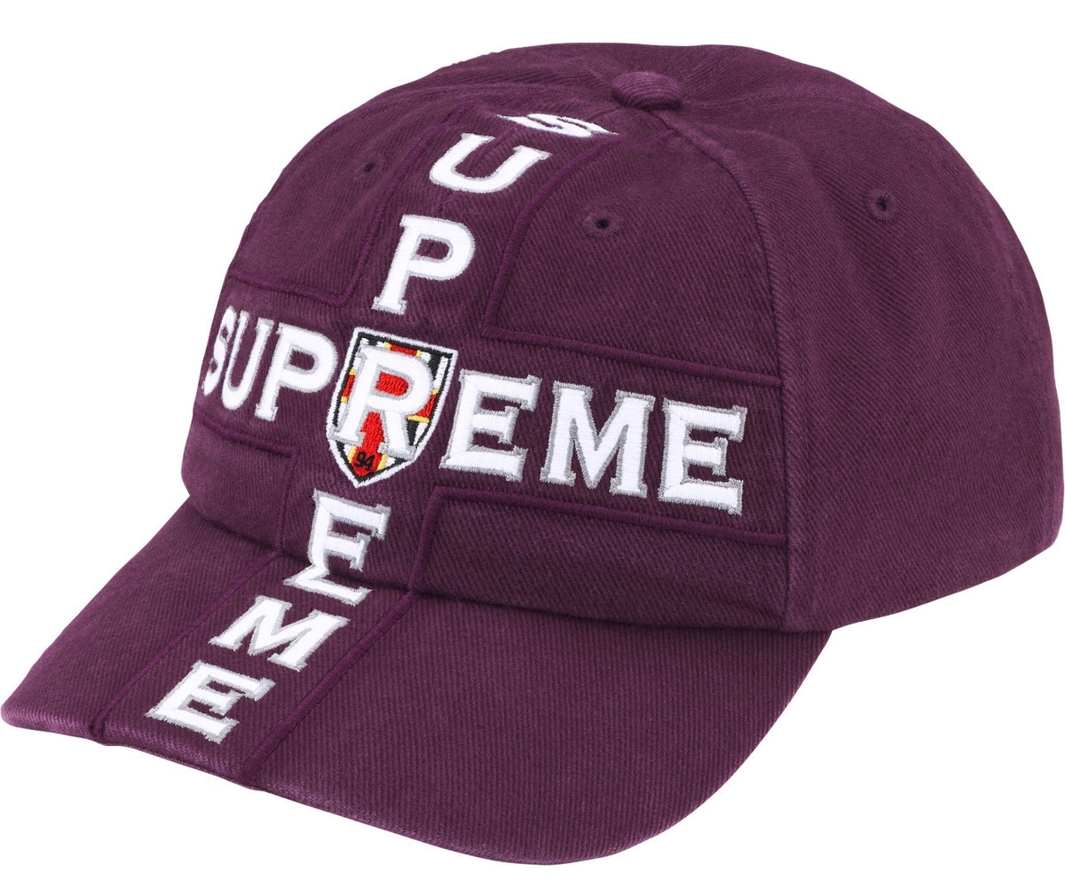 Gorro Supreme Cross 6-Panel Plum