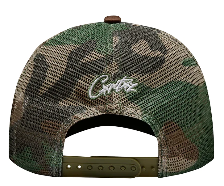 Gorro Corteiz Puff Print Trucker Woodland Camo