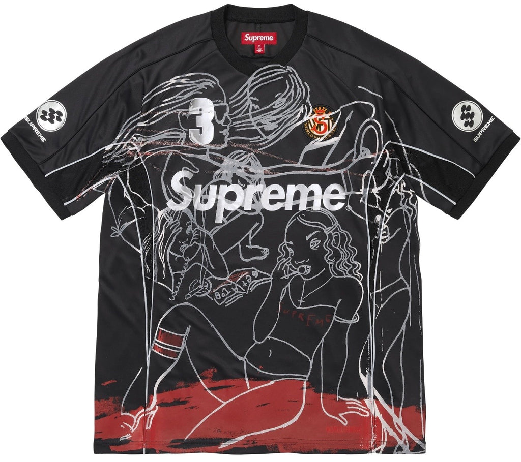 Jersey Supreme Rita Ackermann Soccer Black