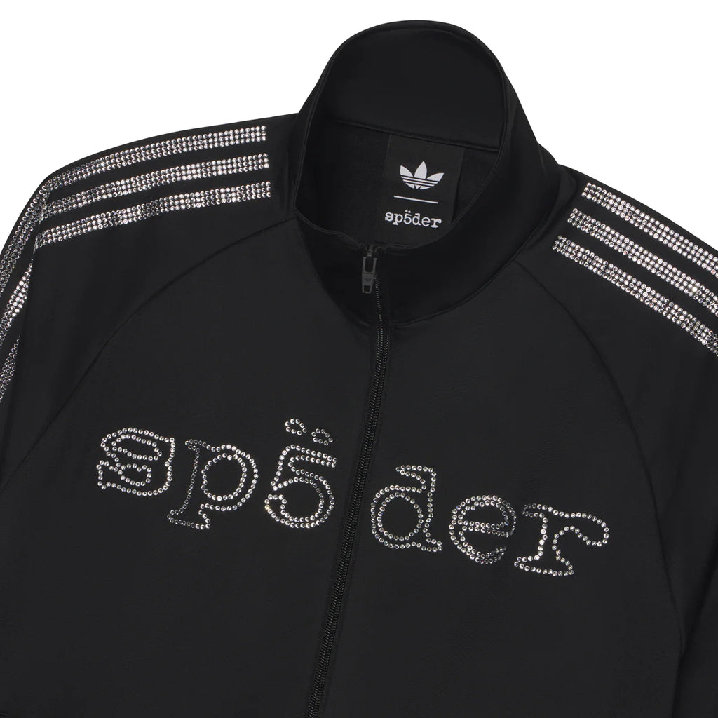 Campera Sp5der Rhinestone Track Black