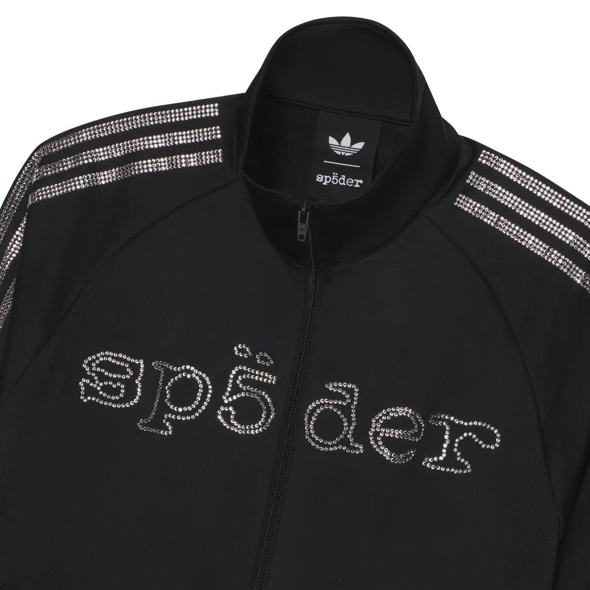Campera Sp5der Rhinestone Track Black