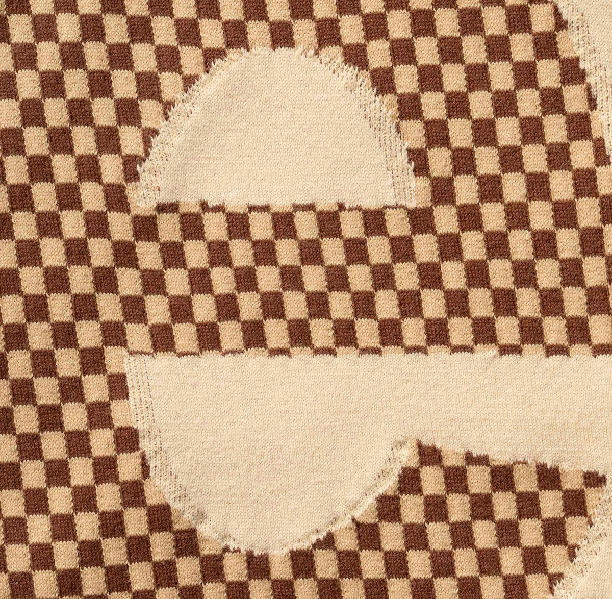 Camiseta Supreme Checkerboard Intarsia S/S Top Tan