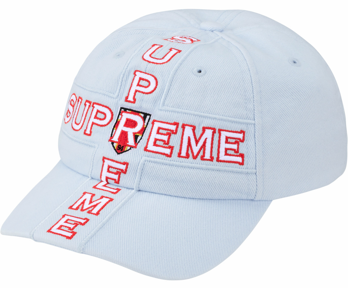 Gorro Supreme Cross 6-Panel Light Blue