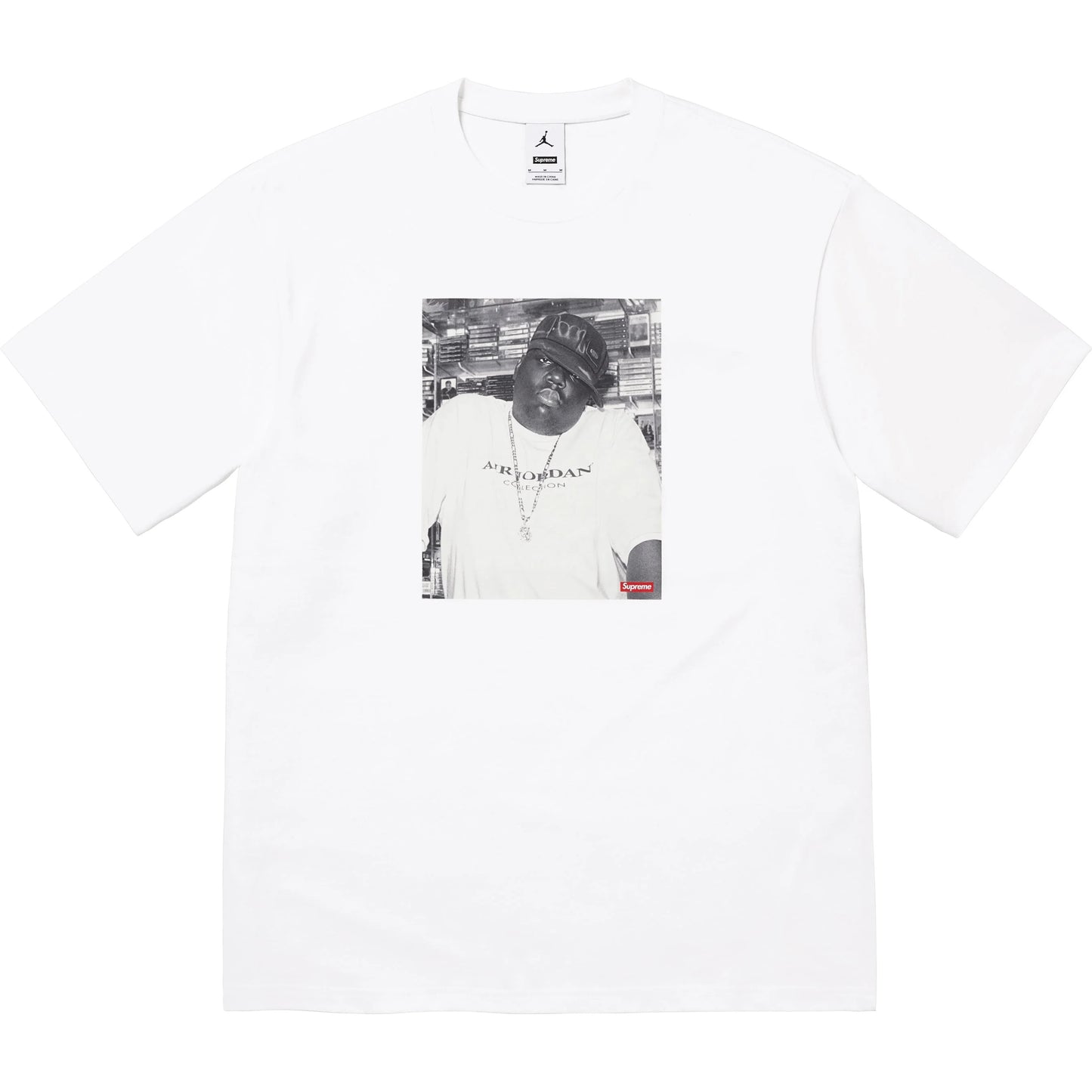 Camiseta Supreme Jordan Biggie White