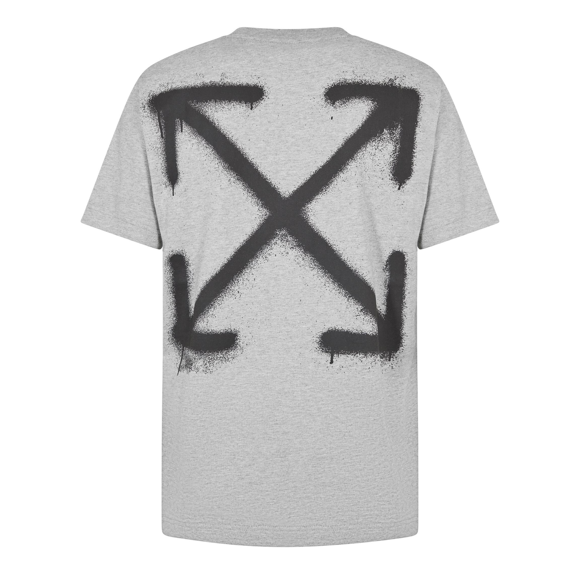 Camiseta OFF-WHITE Spray Can Arrow Grey