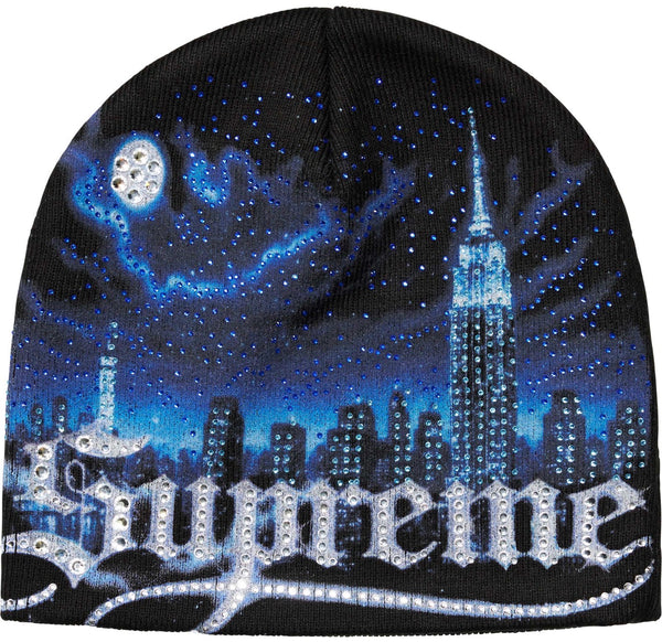Gorro De Lana Supreme Cityscape Black