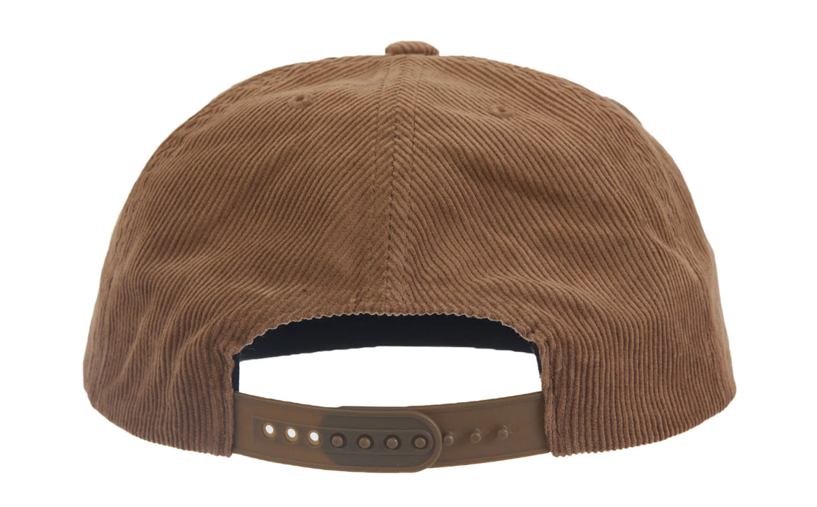 Gorro Supreme Champagne Corduroy 5-Panel Brown