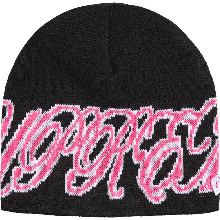 Gorro De Lana Supreme x New Era Cursive Black